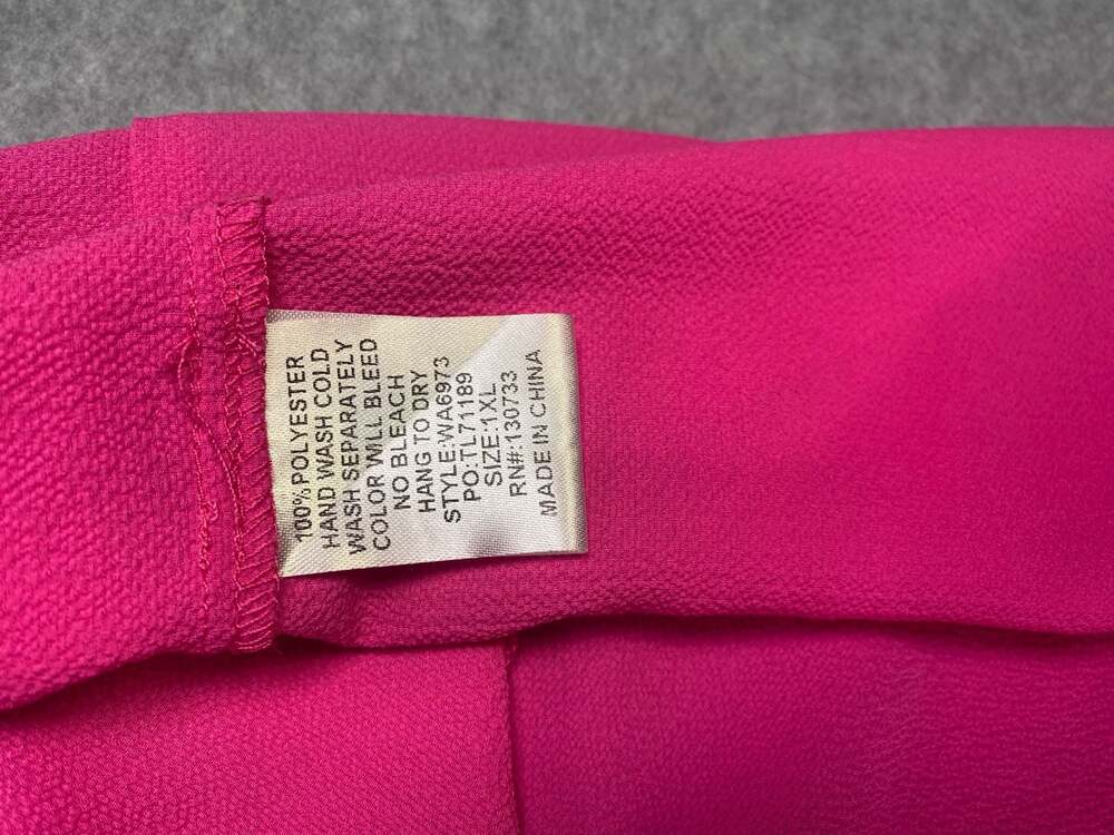 Umgee Women's Ruffled Tiered Midi Dress in Hot Pink - Picture 4 of 4
